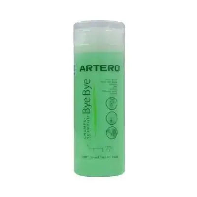 ARTERO Bye Bye shampoo for pets, 100ml anti-parasitic formula for healthy hygiene and pest prevention.