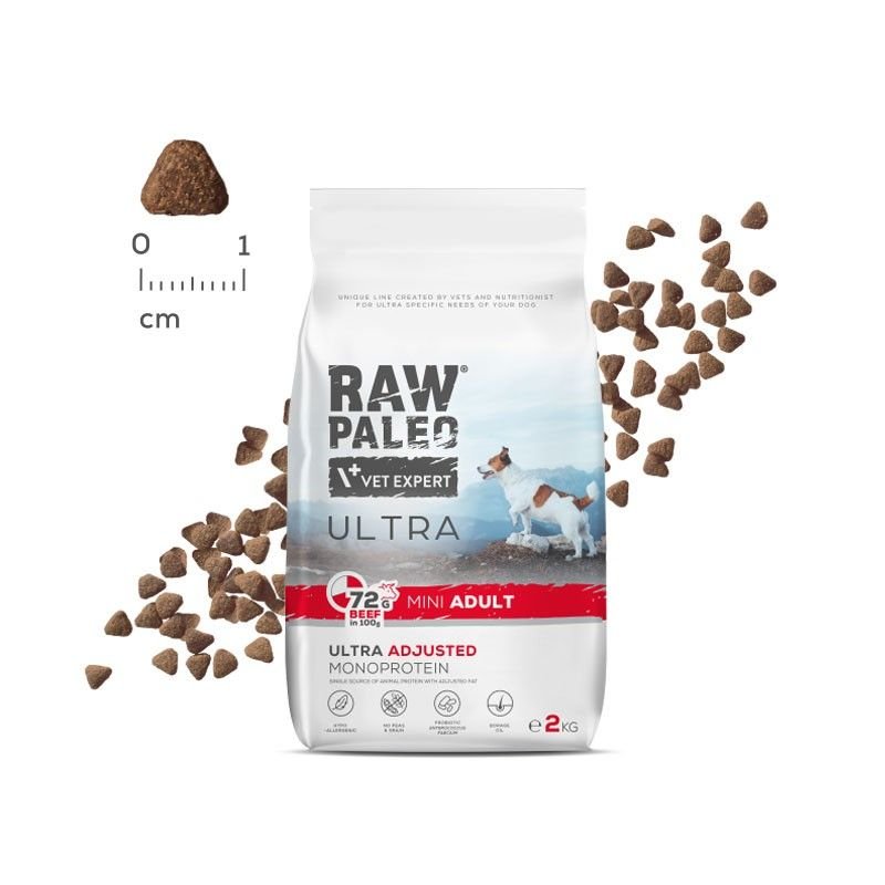 RAW PALEO ULTRA BEEF ADULT MINI - Pet ValleyСуха ХранаPet Valley